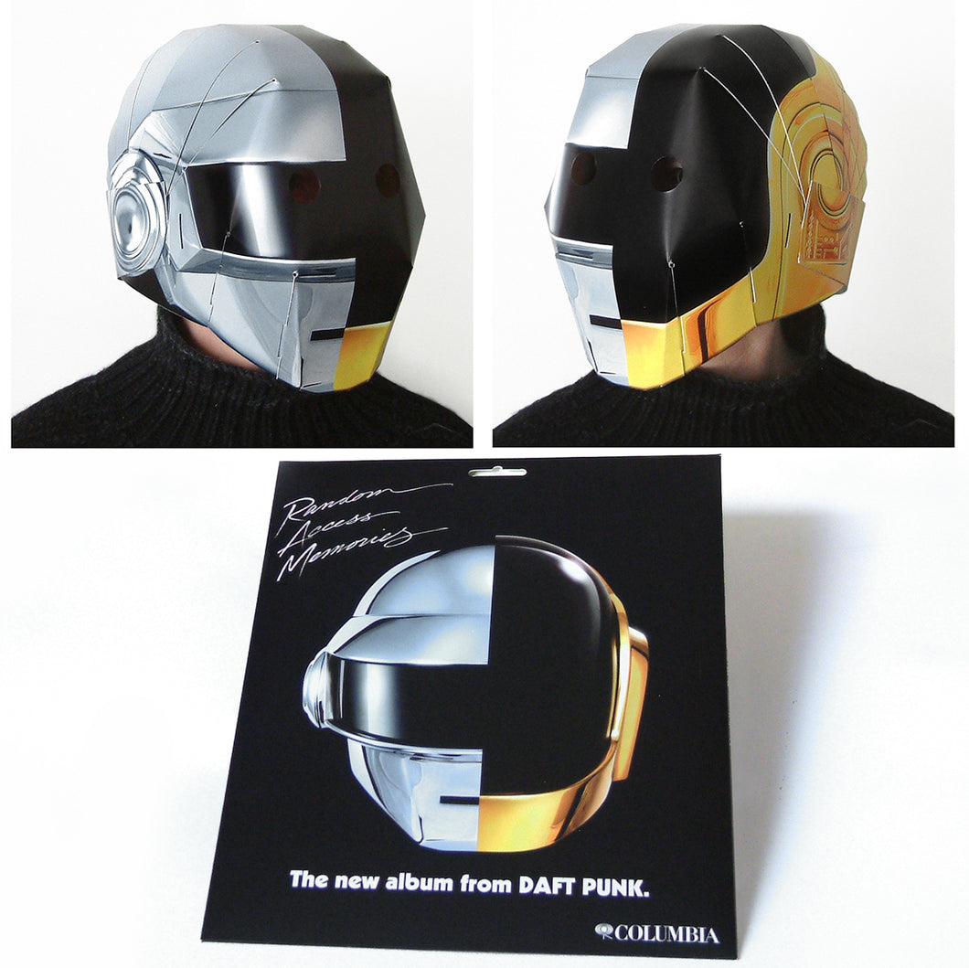 Daft Punk Split Helmet Random Access Memories Design Make A Mask