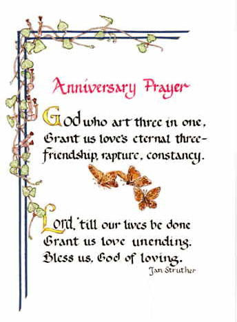 a wedding anniversary prayer