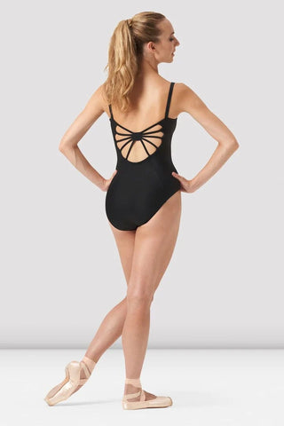Alexis - Long Torso Leotard with Mesh Pattern - DN588