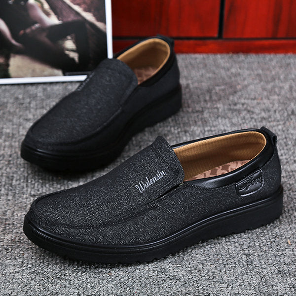 men large size old beijing style casual cloth shoes