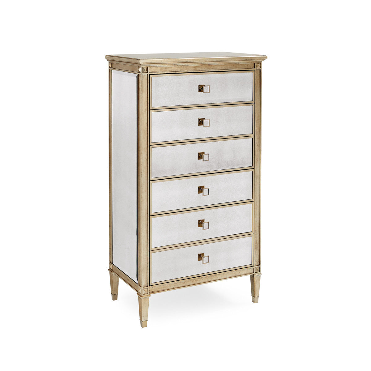 Cypress Mirrored Tall Dresser