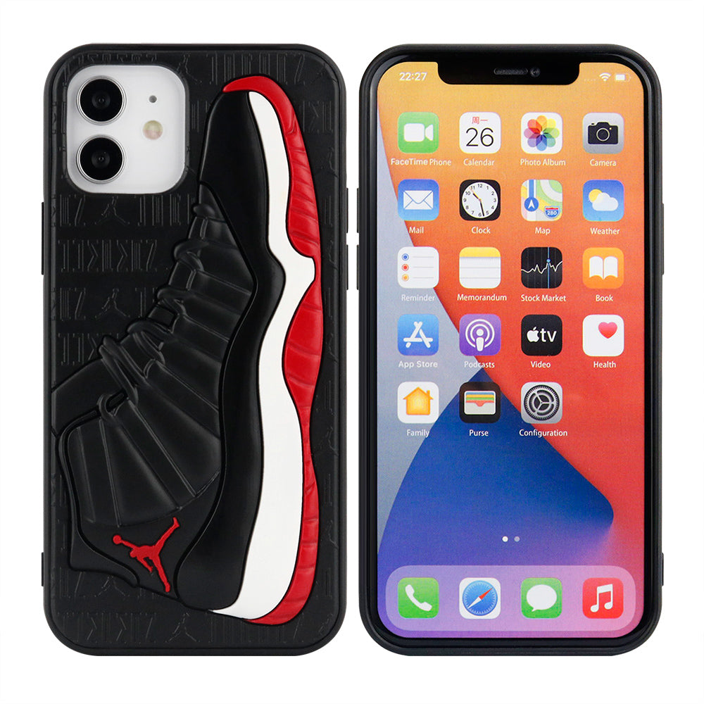 3d Bred 11 S Iphone Case Topwrack
