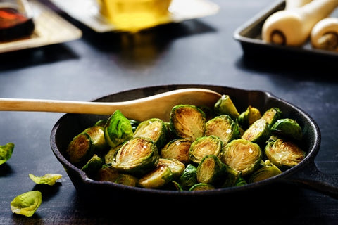 Vegetables, like Brussel Sprouts have high levels of protein