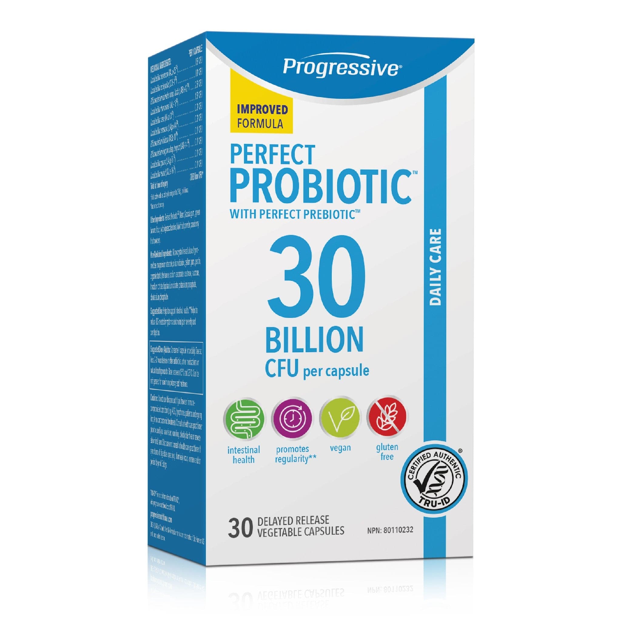 Progressive Perfect Probiotic 30 Billion Cfu 30 Capsules Herc S Nutrition Canada