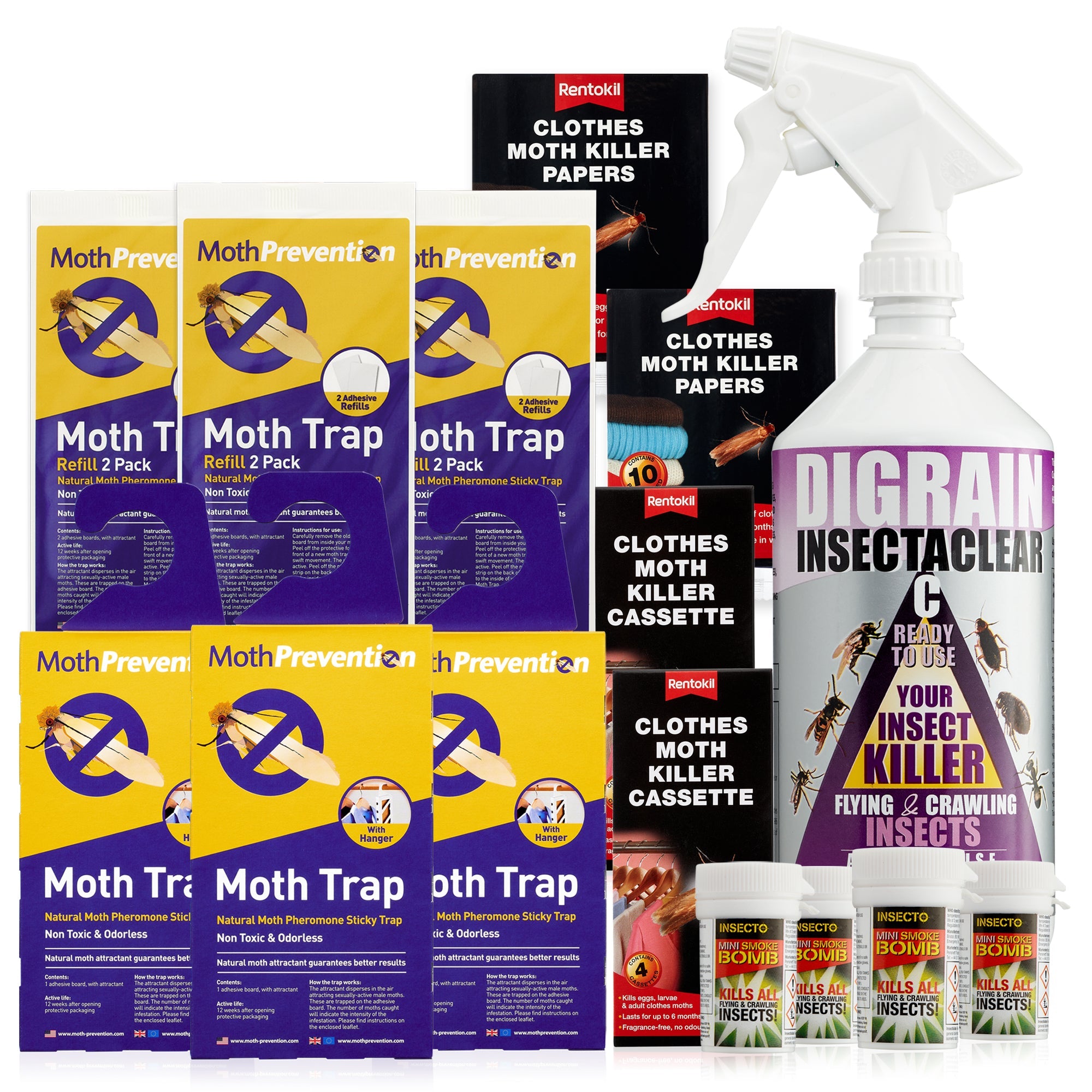 Clothes Moth Treatment Kits Killer Kits