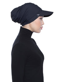 Aqua Sol Turban Cap - Black