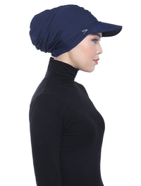 Aqua Sol Turban Cap - Navy