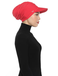 Aqua Sol Turban Cap - Chilli Red