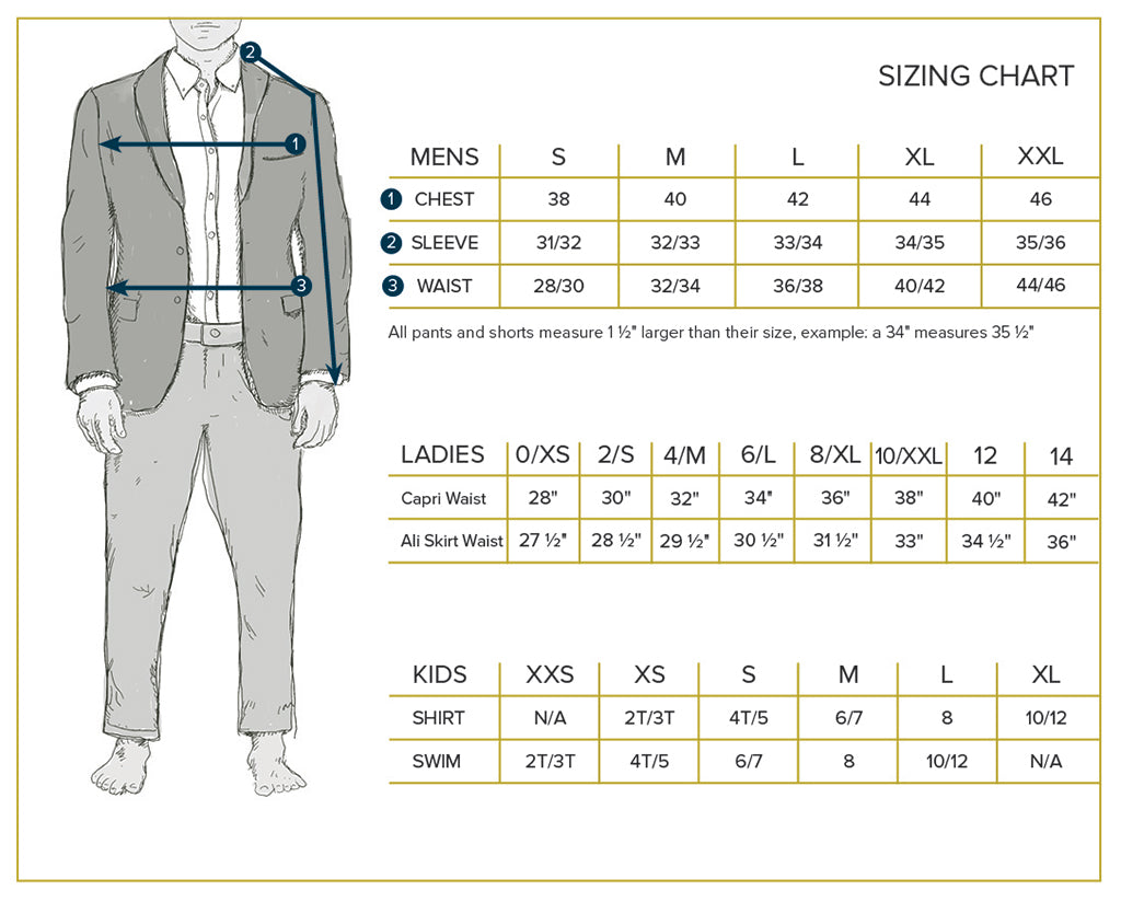 Wear Size Chart