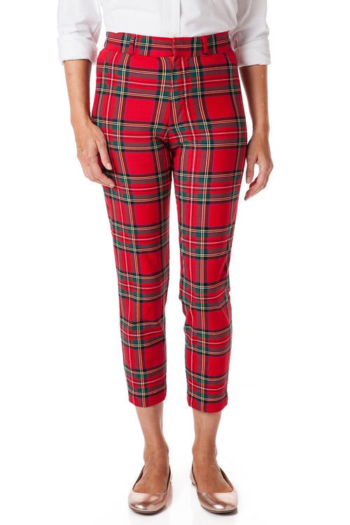 Ankle Capri Stretch Twill Royal Stewart Tartan Plaid - Castaway ...