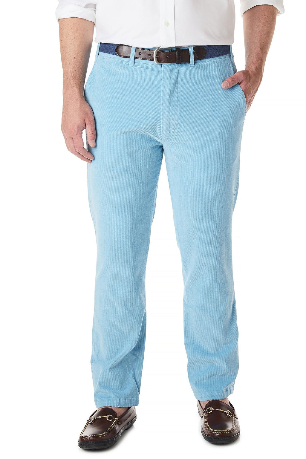 Beachcomber Stretch Corduroy Pant Sky Blue Castaway Nantucket Island 