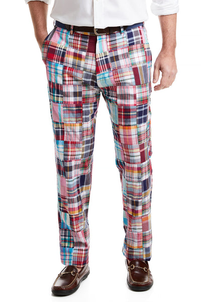 Milogro - Plaid Patchwork Straight Leg Pants | YesStyle