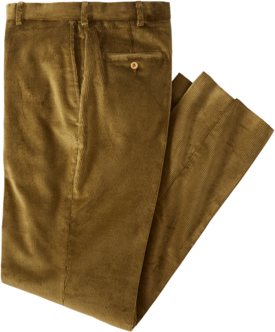 Brown Needlecord Trousers Button Fly | Men's Country Clothing | Cordings