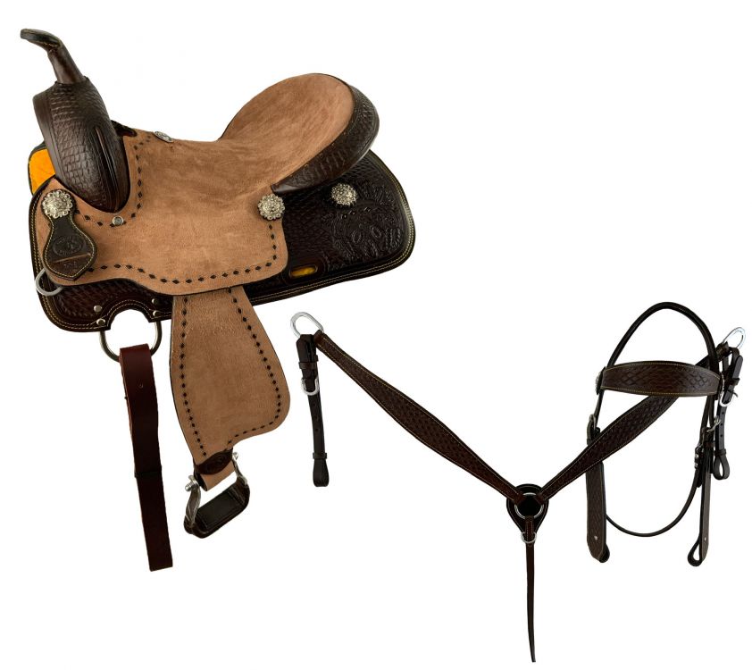 16 Argentina Cow Leather Hardseat Ranch Style Western Saddle