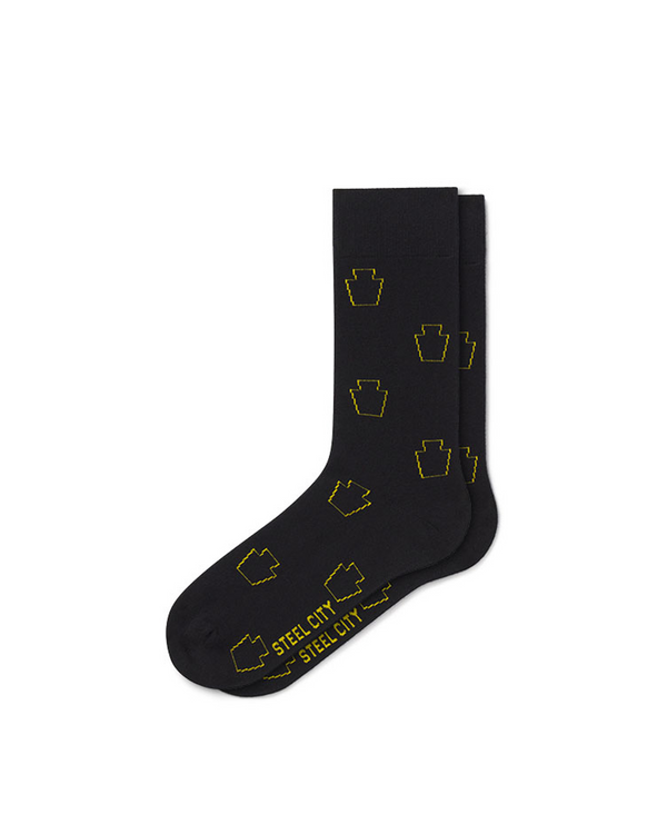 Pittsburgh Steelers Strideline Strapped Fit 2.0 Socks - Steel City