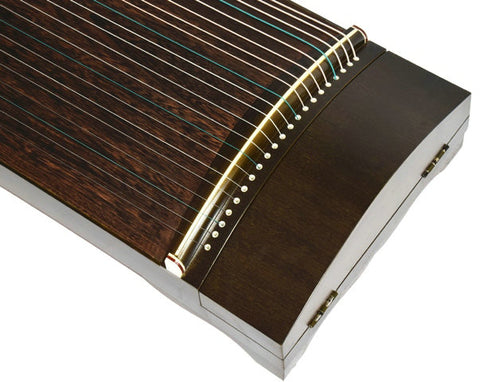 Exquisite Travel Size Black Sandalwood Guzheng Instrument Chinese Zither Harp