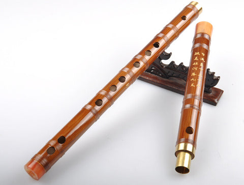 初心者レベル中国苦竹製笛子楽器アクセサリー付販売