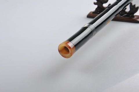 Study Level Black Color Purple Bamboo Flute Xiao Instrument Chinese Shakuhachi One Section