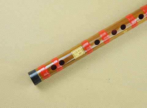 初心者レベル中国苦竹製笛子楽器二節アクセサリー付販売