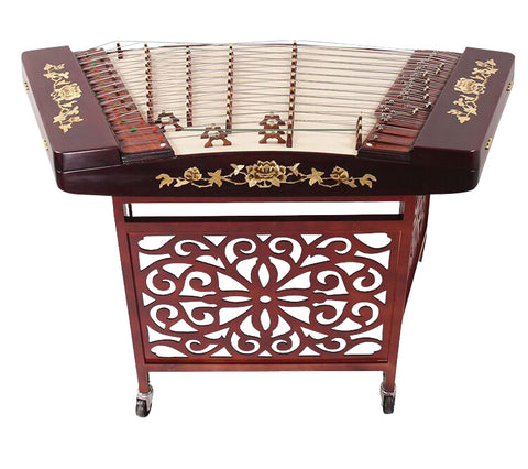 Professional Hardwood Yangqin Instrument Chinese Hammered Dulcimer with Accessories