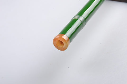 Study Level Green Color Purple Bamboo Flute Xiao Instrument Chinese Shakuhachi One Section