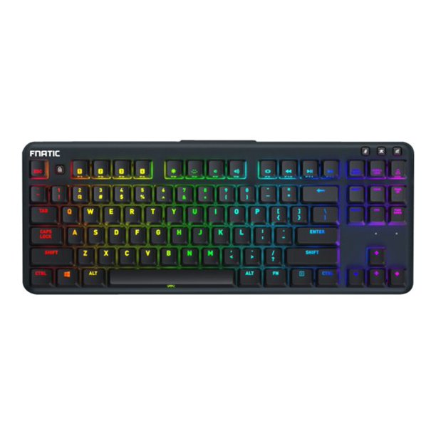 Fnatic miniStreak - LED Backlit RGB Mechanical Gaming Keyboard - Cherry MX Silent Red Switches