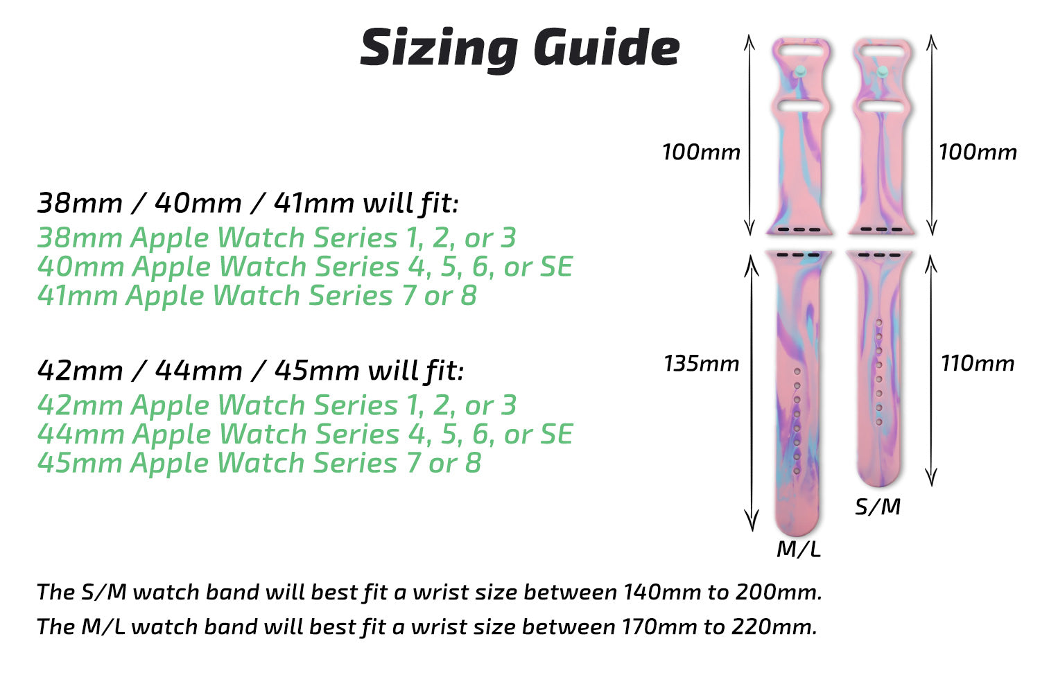 Watch Band Size Guide