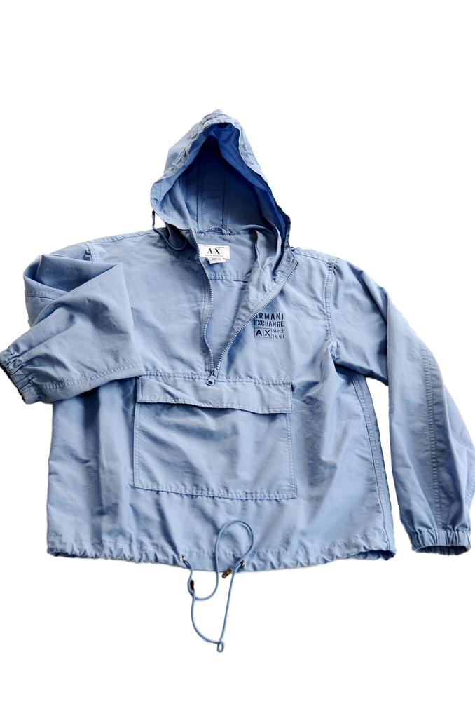 Armani Exchange Sky-Blue Windbreaker 