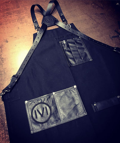 Blackened whiskey apron for Metallica