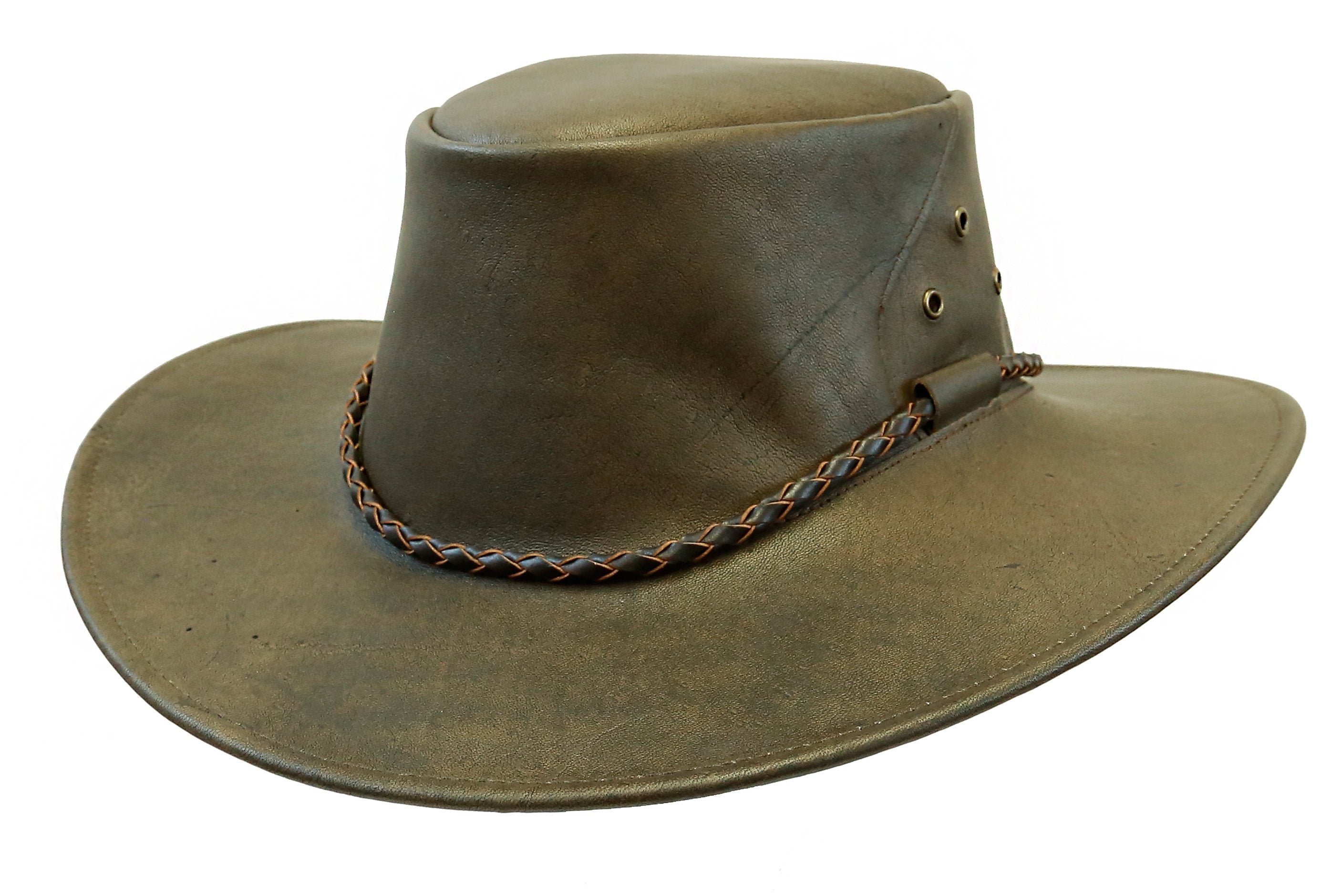 Kakadu Traders Kangaroo Leather Hat Narrabeen, made in Australia - The Outbackers- Kakadu Australia