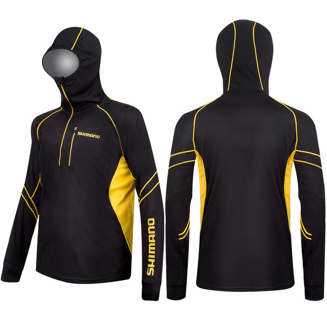 long sleeve hooded fishing shirt