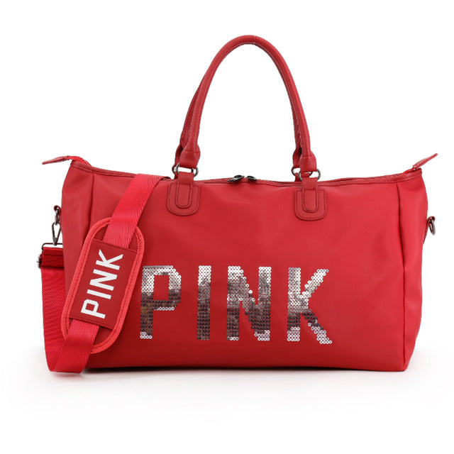 red sports bag