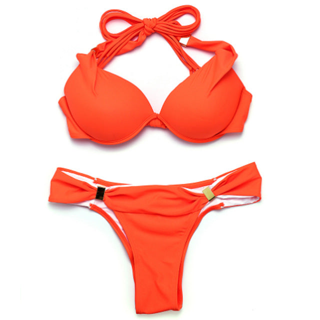 red sling bikini