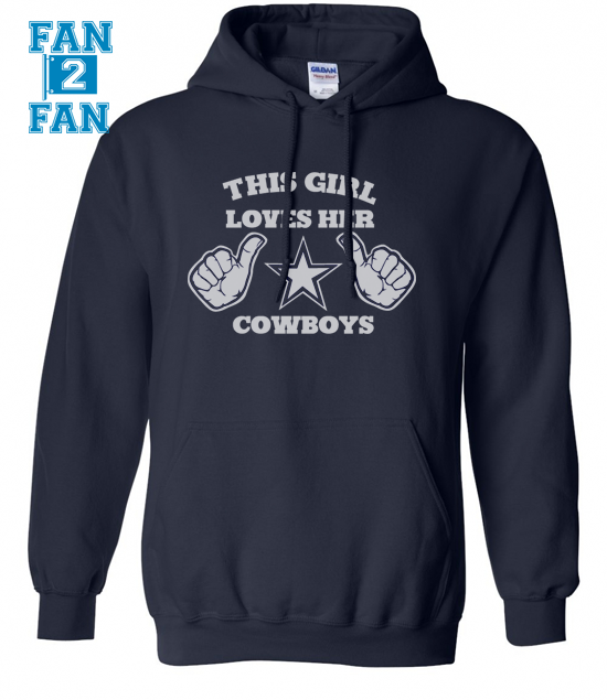 girls dallas cowboys hoodie