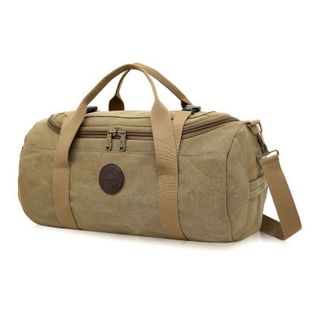 men's canvas gym bag