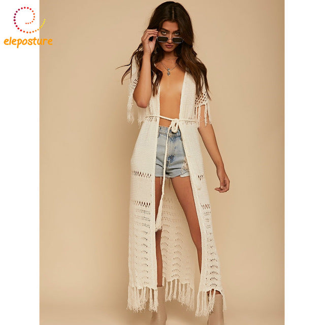 tassel beach cover up