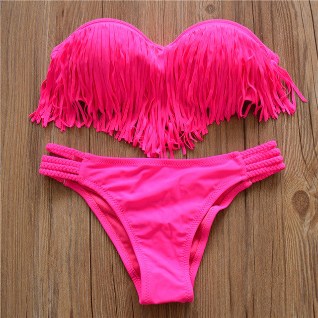 super push up bandeau bikini