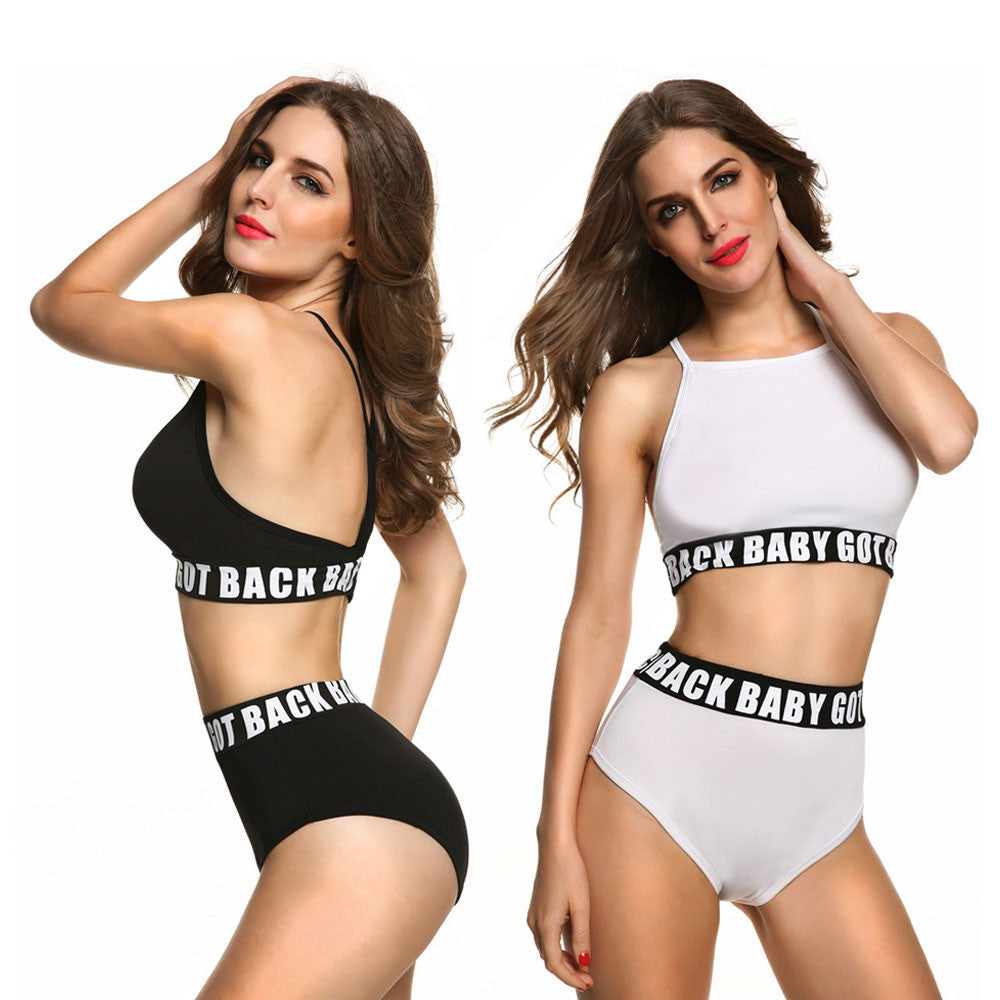 womens white high neck swimsuit