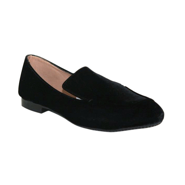 black velvet smoking slippers