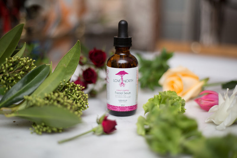 Lovenorth carrot rosehip botanical facial oil