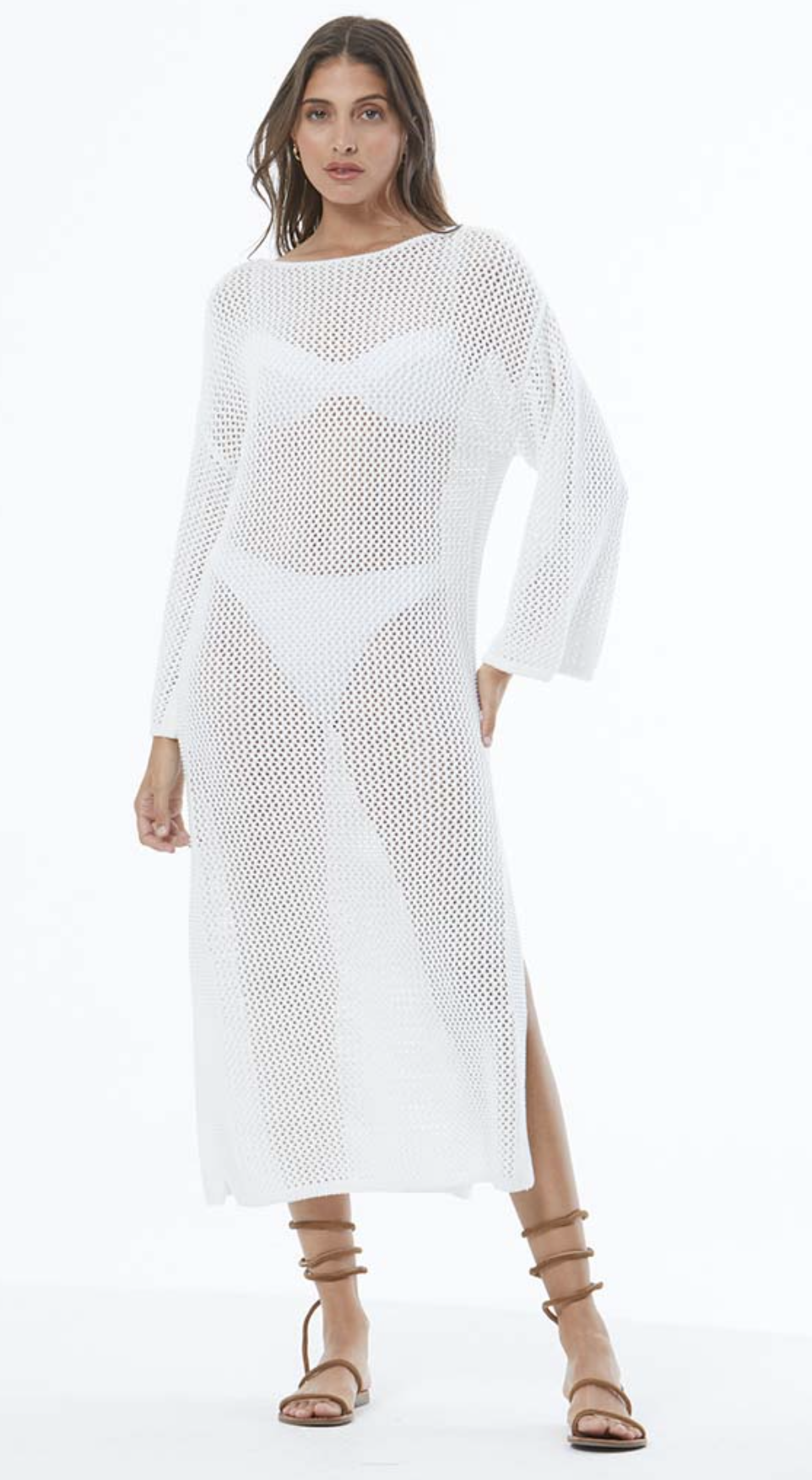 Santorini Crochet Dress