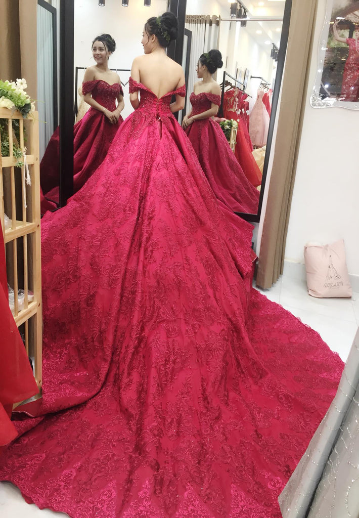 G142, Red Hood Ball Gown, Size (XS-30 to L-36) – Style Icon www.dressrent.in