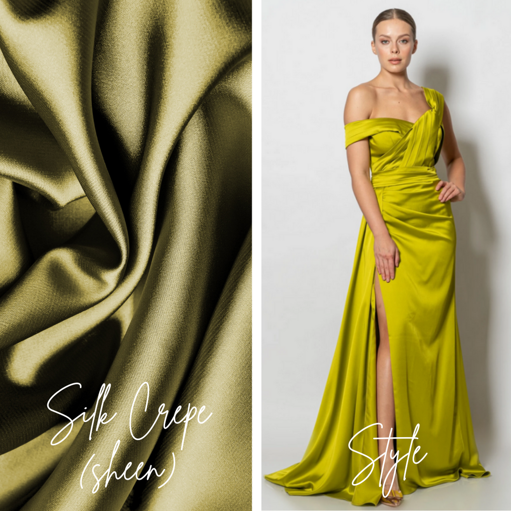fabrics silk crepe formal dresses envious bridal & formal