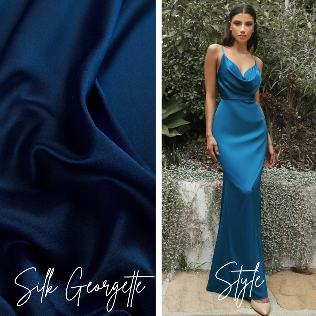 fabrics silk georgette envious bridal & formal