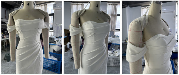 custom made minimalist wedding gown dressmaker Perth WA