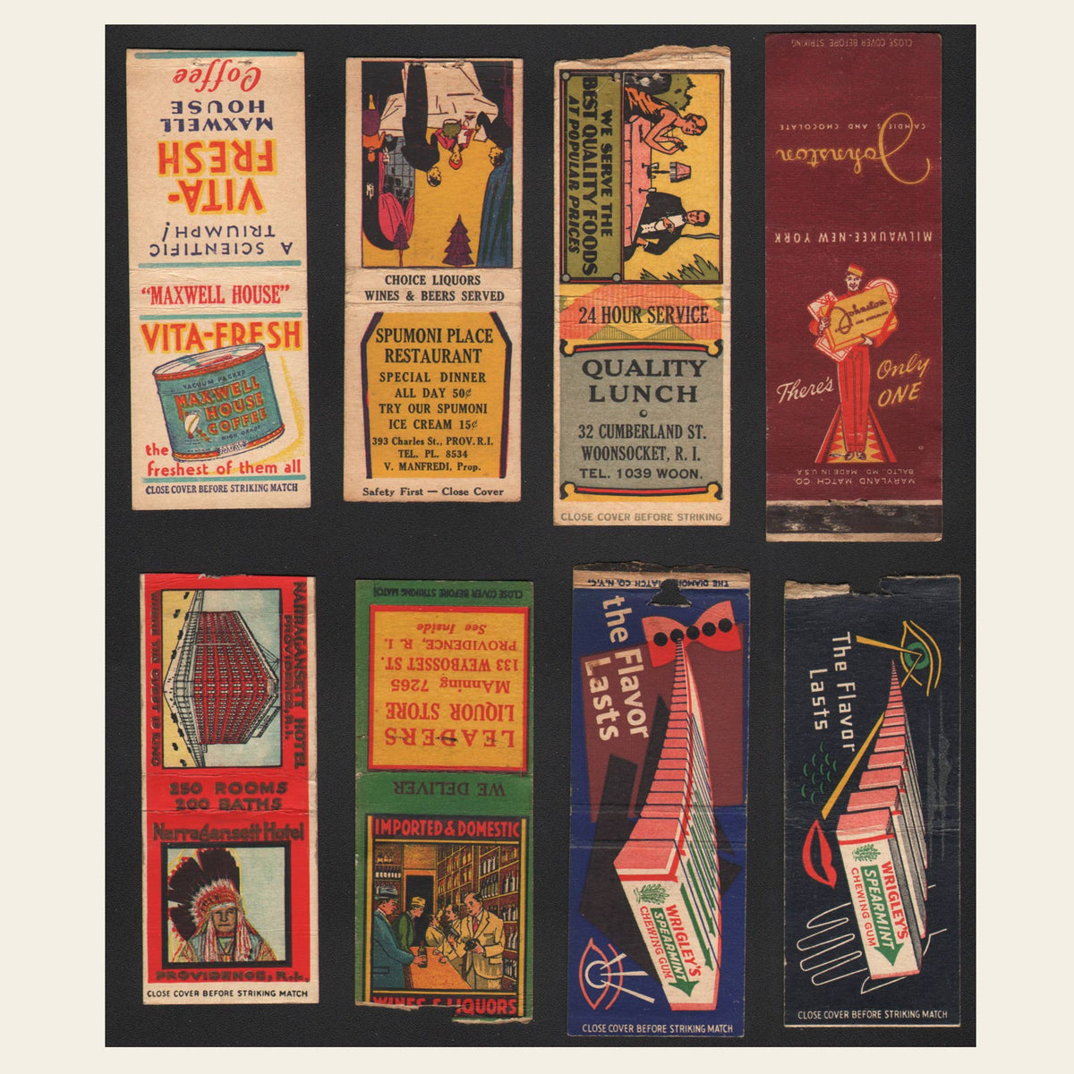 matchbook cover collection