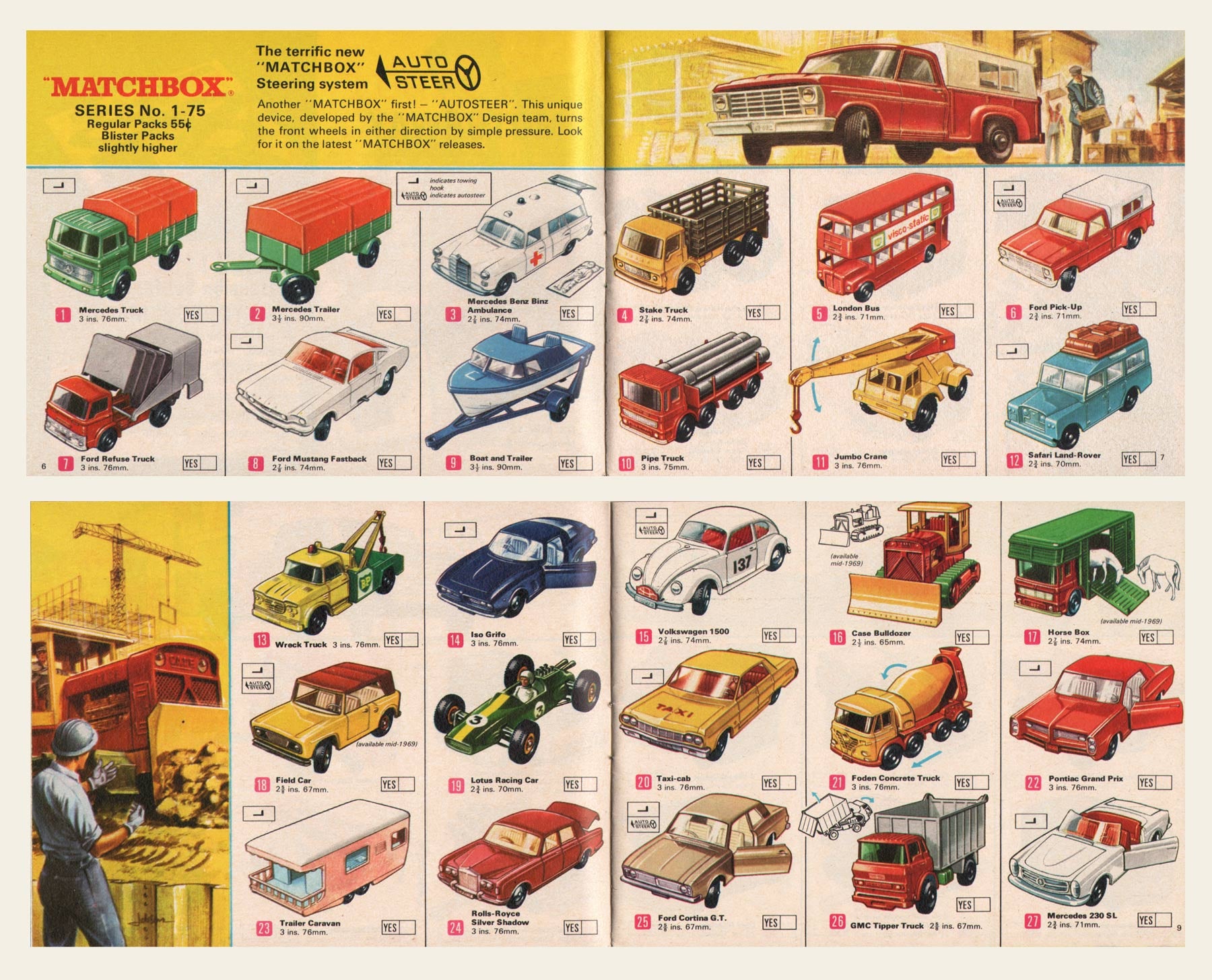 1969 matchbox cars