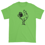T-shirt with crowing rooster