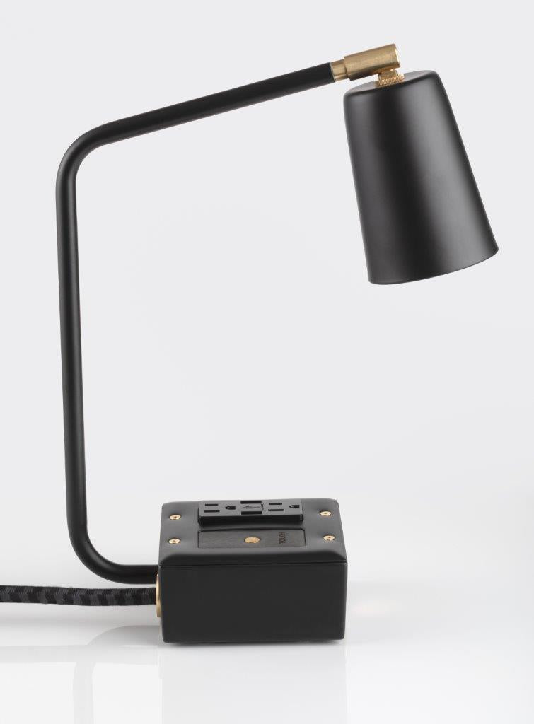 Kwelling leren Overdreven JAX Touch Smart USB and USBC Surge-Protected Task Lamps Carrara Black - The  Conway Electric Store