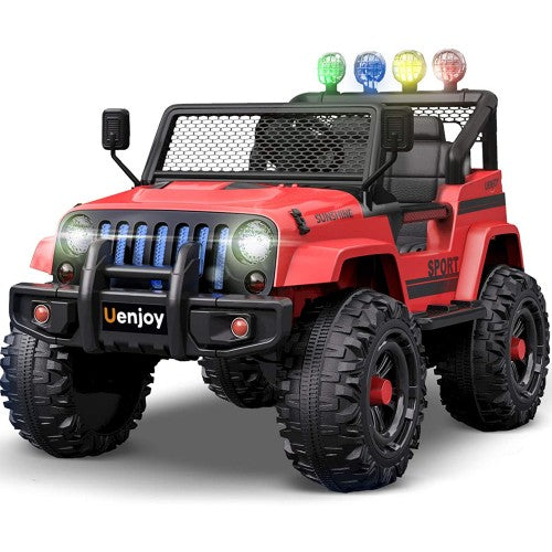 12V Jeep Wrangler Style Kids Ride On Car with Remote Control for Age 1 –  Toronto Toys